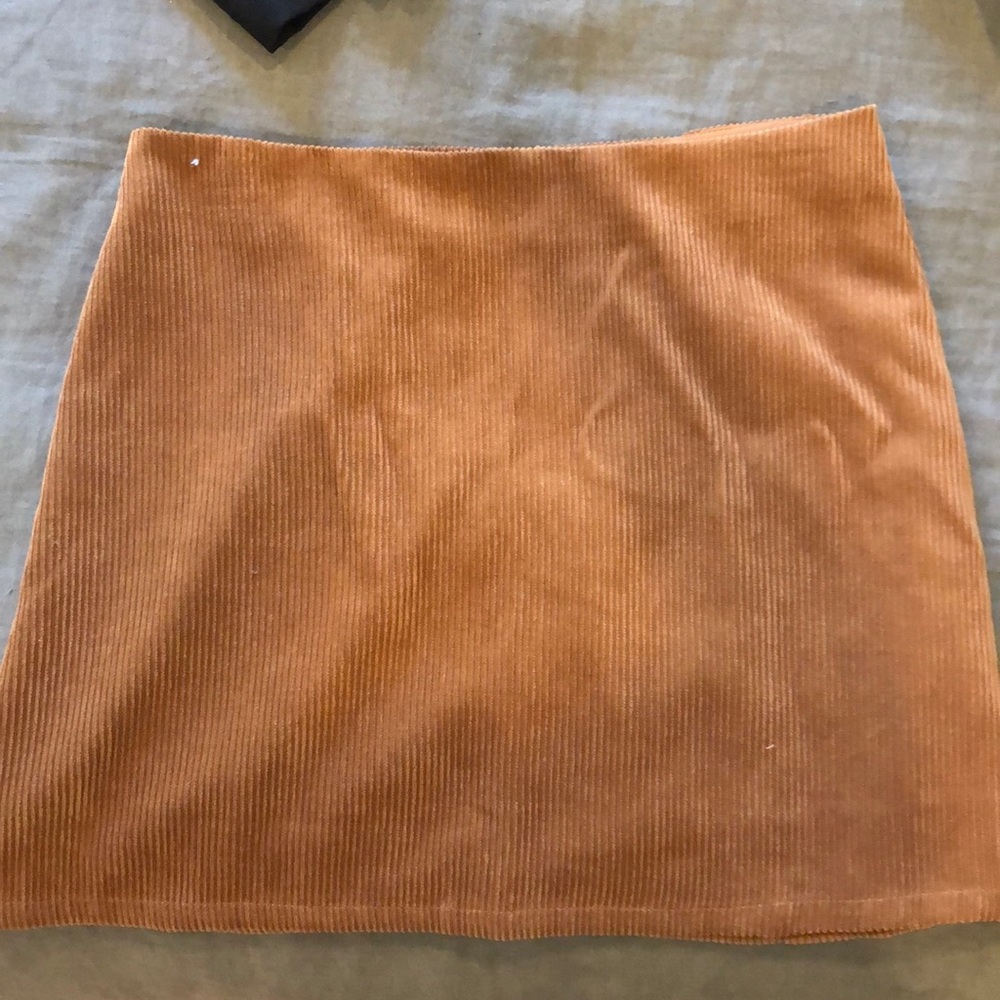 Boutique brown corduroy skirt